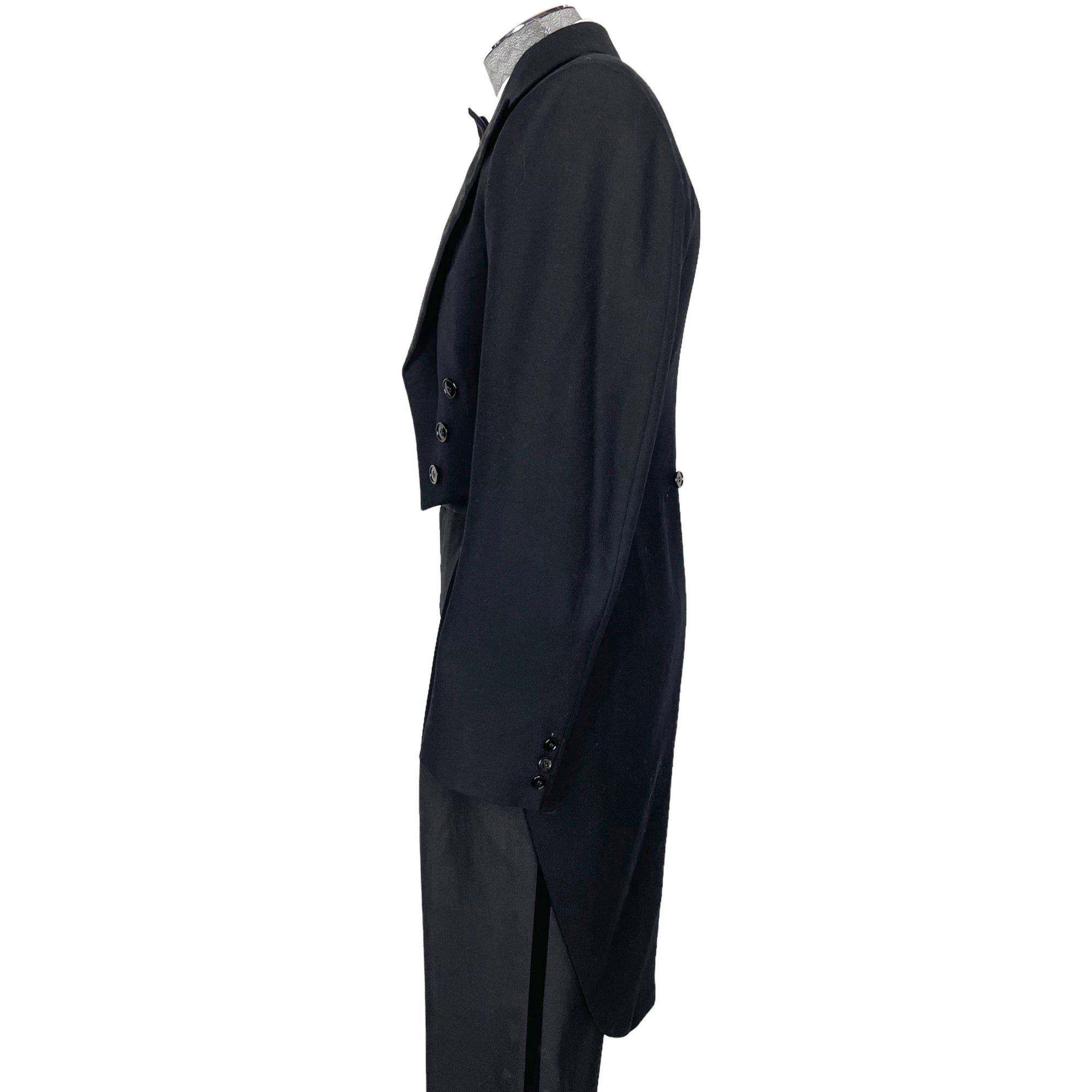 1940s Vintage Cutaway Tails Dated 1949 Tuxedo Tailcoat Sz M