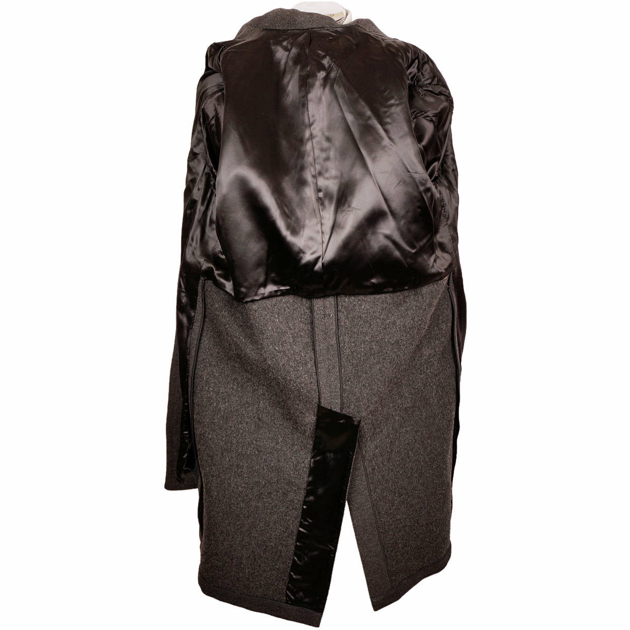 Vintage 1950s Mens Wool Overcoat - Dated 1950 - Size L XL - Poppy's Vintage Clothing