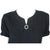 Vintage 1940s 50s Black Rayon Crepe Dress Size M - Poppy's Vintage Clothing