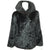 Vintage 1950s Black Velvet Faux Fur Jacket Short Coat Ladies Size M - Poppy's Vintage Clothing