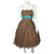 Vintage 50s Prom Dress Brown Chantilly Lace Size S - Poppy's Vintage Clothing