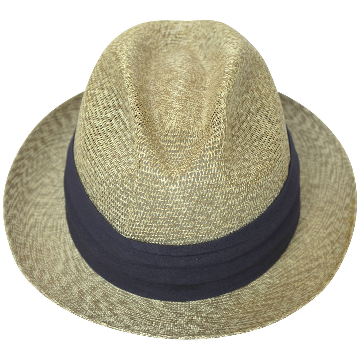 Vintage 1950s Mens Fedora Straw Hat Buckley Montreal Size M 7 1/8 - Poppy's Vintage Clothing