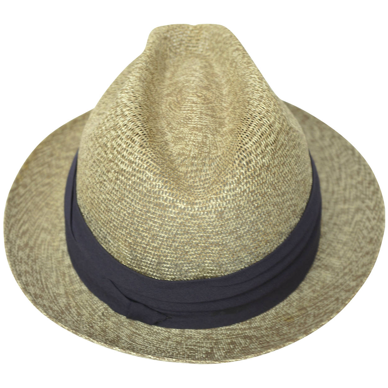 Vintage 1950s Mens Fedora Straw Hat Buckley Montreal Size M 7 1/8 - Poppy's Vintage Clothing