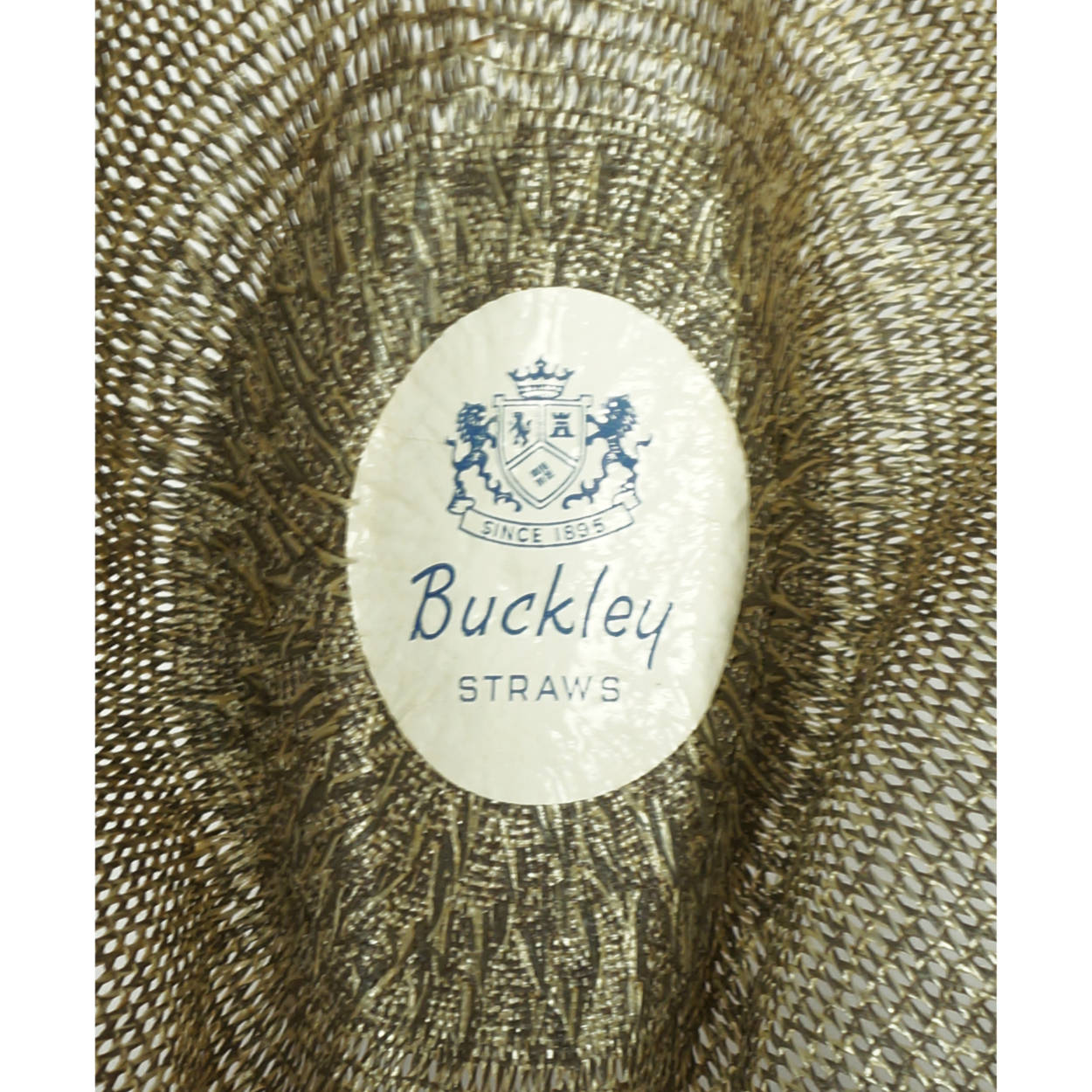 Vintage 1950s Mens Fedora Straw Hat Buckley Montreal Size M 7 1/8 - Poppy's Vintage Clothing