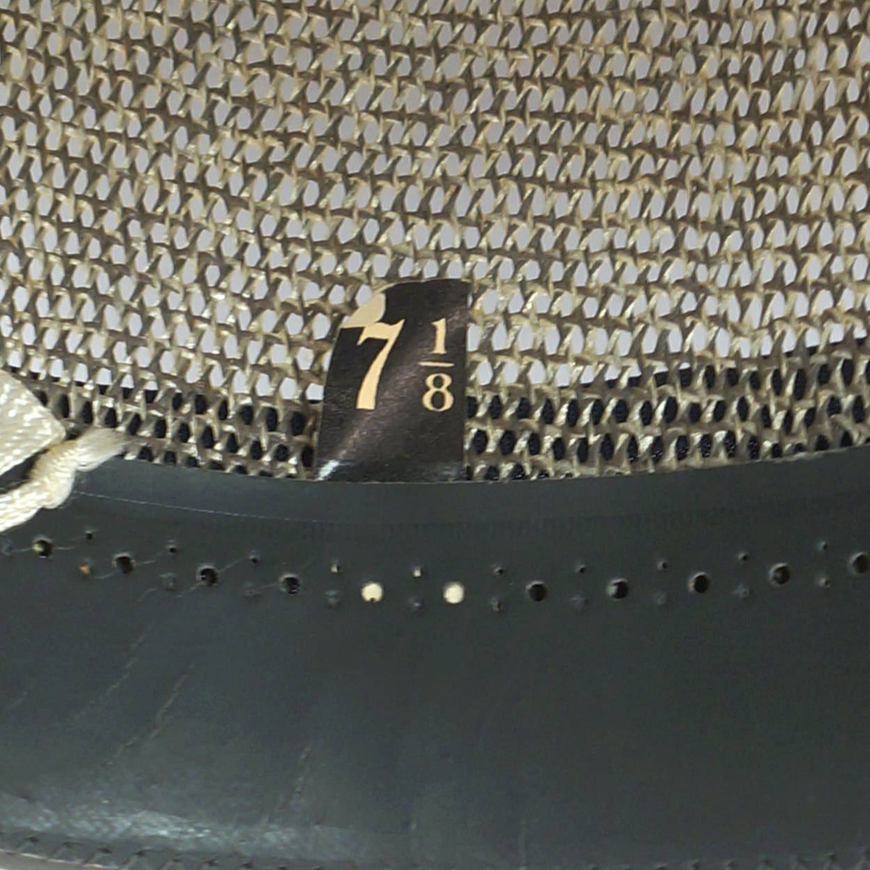 Vintage 1950s Mens Fedora Straw Hat Buckley Montreal Size M 7 1/8 - Poppy's Vintage Clothing