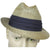 Vintage 1950s Mens Fedora Straw Hat Buckley Montreal Size M 7 1/8 - Poppy's Vintage Clothing