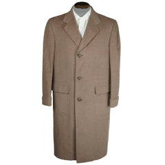 1950s Mens Overcoat Crombie Wool Coat