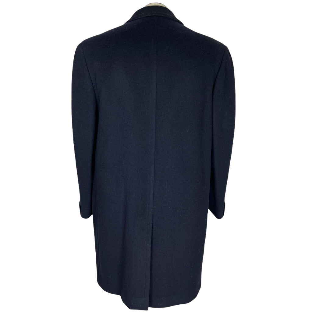 Vintage 1950s Overcoat Mens Coat Superfine Lambswool Size L
