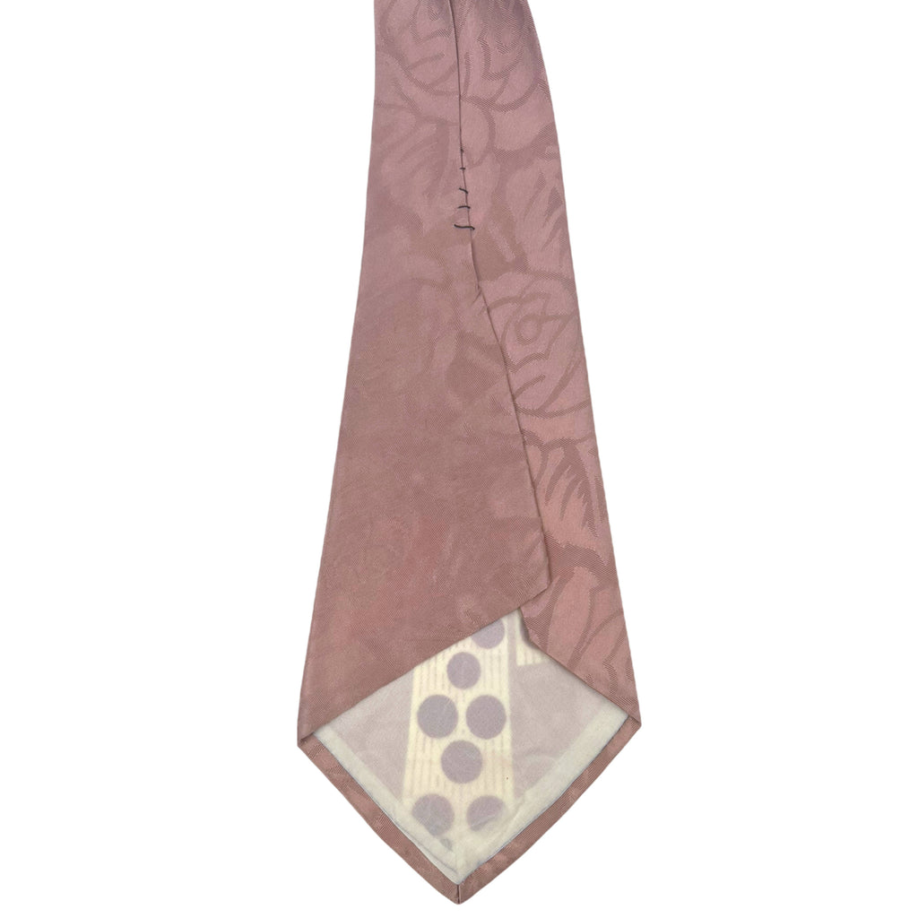 Vintage 1940s Swing Tie Necktie Geometric Red Polka Dots
