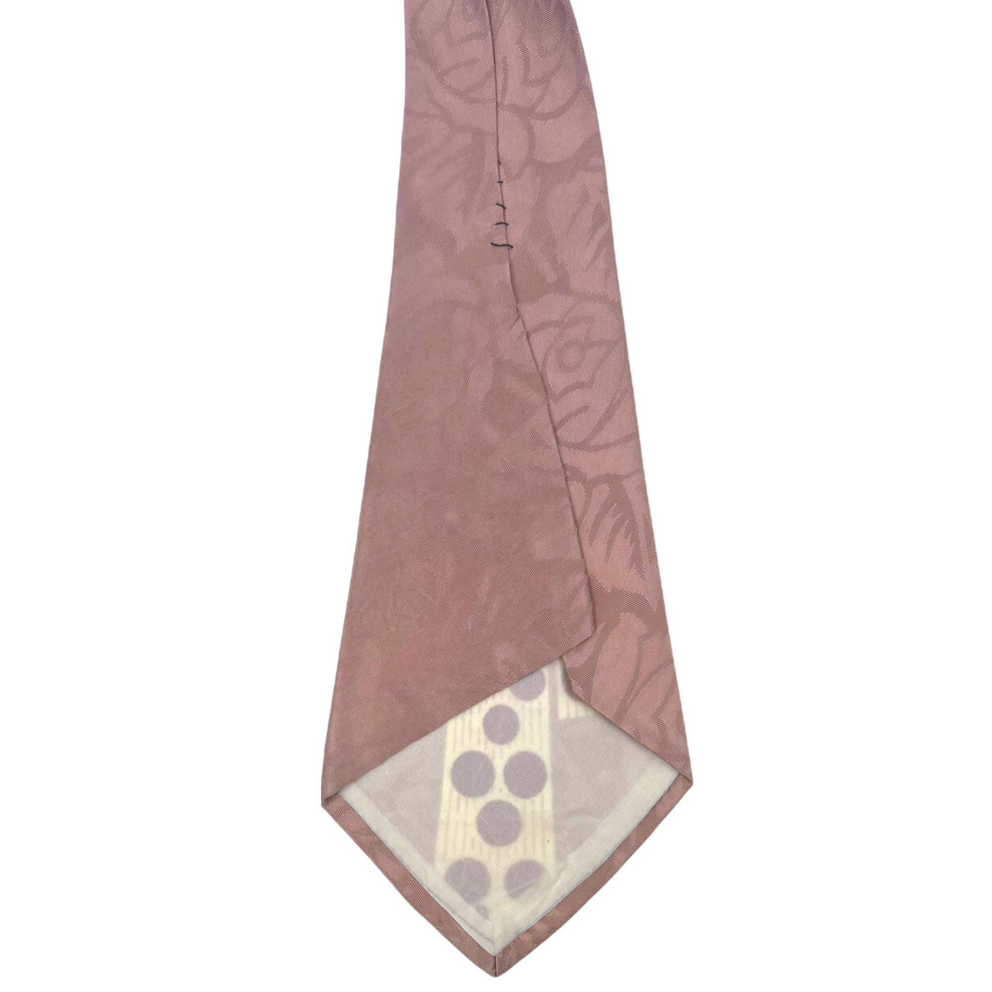 Vintage 1940s Swing Tie Necktie Geometric Red Polka Dots
