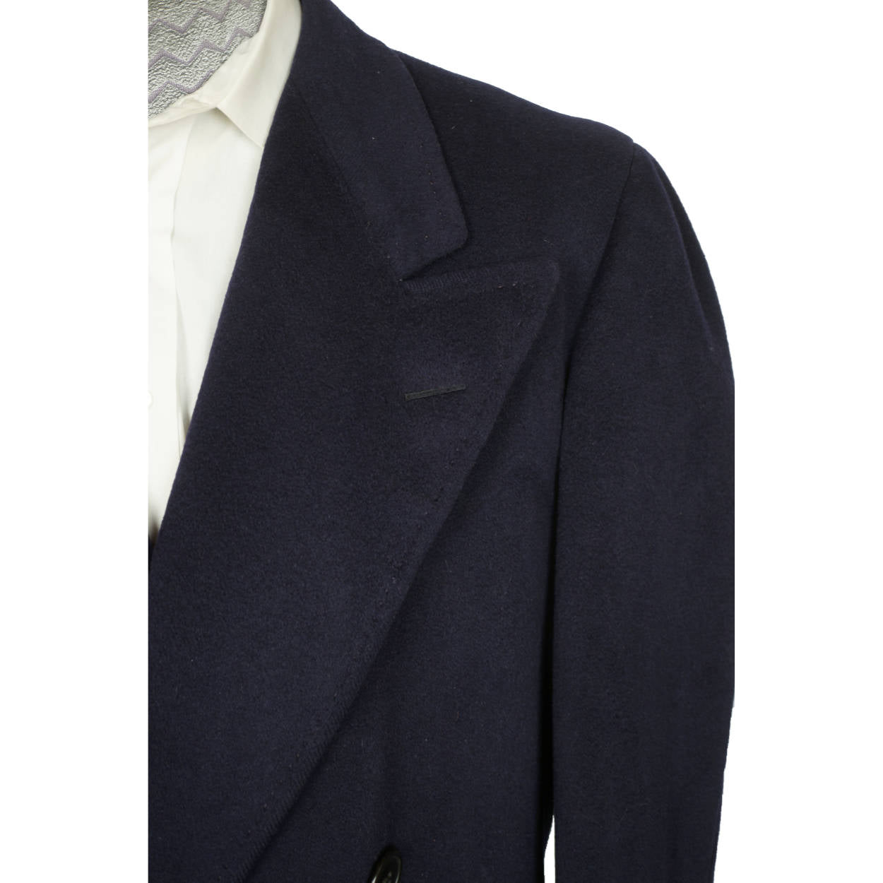 Vintage 1950s Mens Overcoat Harry Gold Montreal Cashmere Blend Wool Coat Sz L XL - Poppy's Vintage Clothing