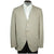 Vintage 1950s Mens Collarless Sport Coat Wool Jacket Master Built NY Size M - Poppy's Vintage Clothing