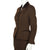 Vintage 1950s Skirt Suit Brown Wool Meme Dysthe Montreal Designer Morgans Sz S M - Poppy's Vintage Clothing