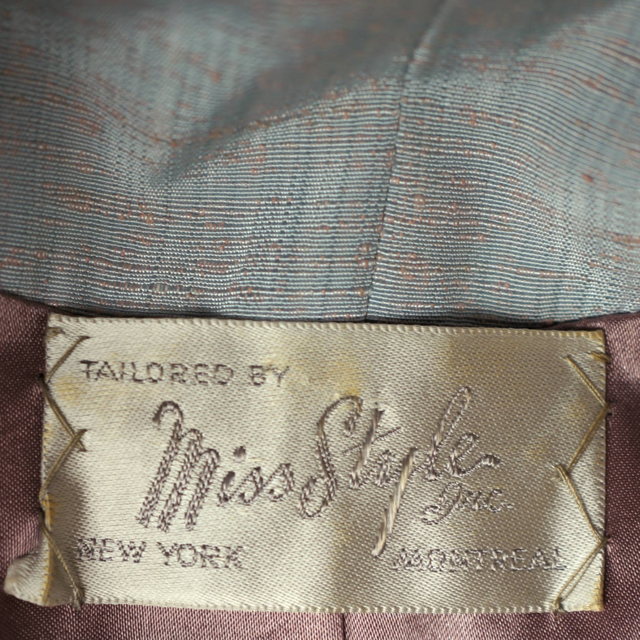 Vintage 1950s Skirt Suit Miss Style New York Montreal Size M - Poppy's Vintage Clothing