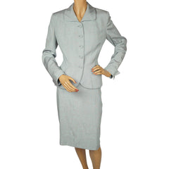 Vintage 1950s Skirt Suit Miss Style New York Montreal Size M - Poppy's Vintage Clothing