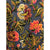 Vintage 1950s Brocade Coat Velvet Tapestry Floral Ladies L