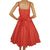 Vintage 1950s Style Crinoline Dress White Polka Dot Red Faille Taffeta Size M - Poppy's Vintage Clothing