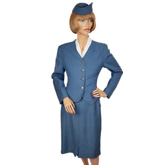 Vintage 50s TCA Airline Stewardess Uniform 1955 Flight Attendant Air Canada - Poppy's Vintage Clothing