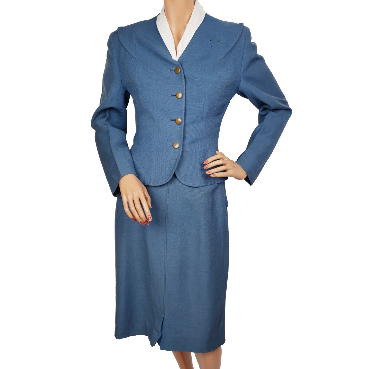 Vintage 50s TCA Airline Stewardess Uniform 1955 Flight Attendant Air Canada - Poppy's Vintage Clothing