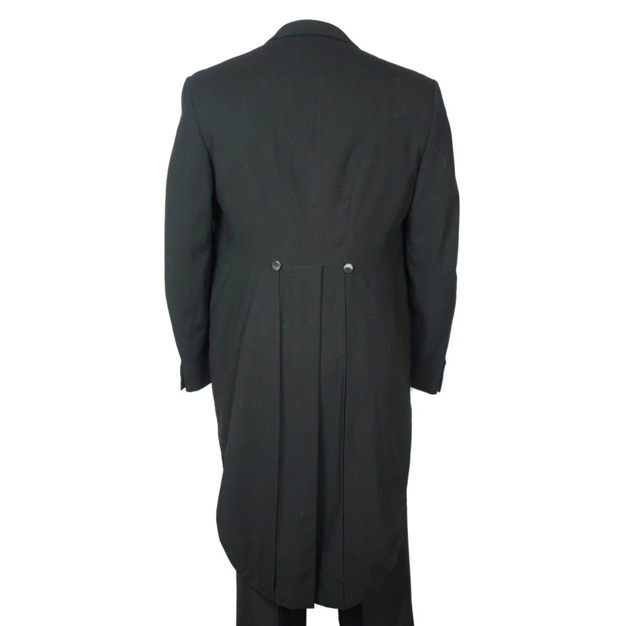 Vintage 1960s Tuxedo Tailcoat Formal Tails Custom Tailored Size M L Dated 1967 - Poppy's Vintage Clothing
