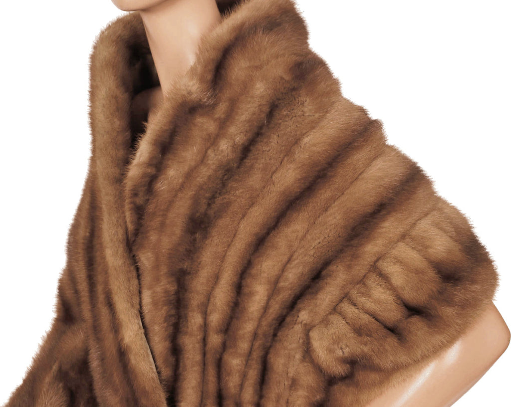 Vintage 1950s Christian Dior Pastel Mink Stole - Poppy's Vintage Clothing