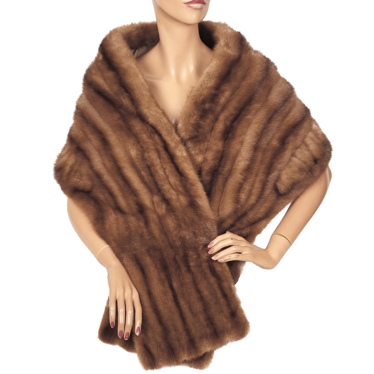 Vintage 1950s Christian Dior Pastel Mink Stole - Poppy's Vintage Clothing
