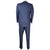 Vintage 1959 Mens Suit Blue Wool with Two Pairs of Pants Size M - Poppy's Vintage Clothing