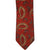 Vintage 1960s Christian Dior Paris Red Silk Paisley Tie Skinny Silk Necktie - Poppy's Vintage Clothing