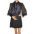 Vintage 1970s Mod Mini Dress Black Chiffon and Satin - Dolly Rocker Style - Size M - Poppy's Vintage Clothing