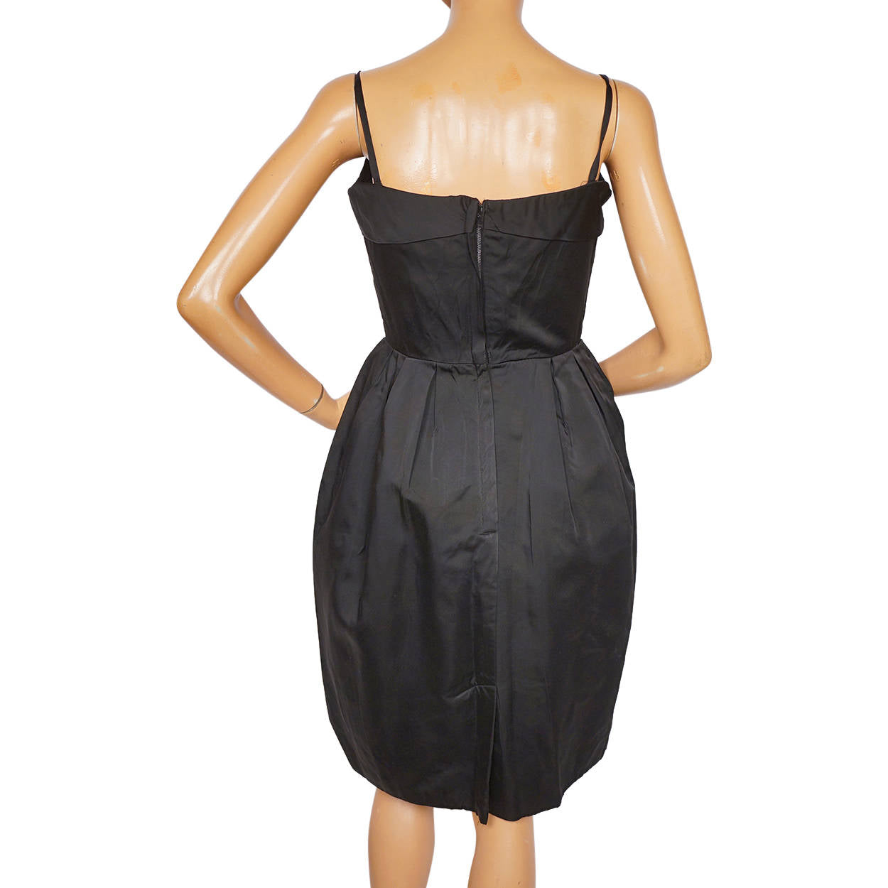 Vintage 1960s Black Silk Cocktail Party Dress Cherida by Irving Nadler Small - Poppy's Vintage Clothing