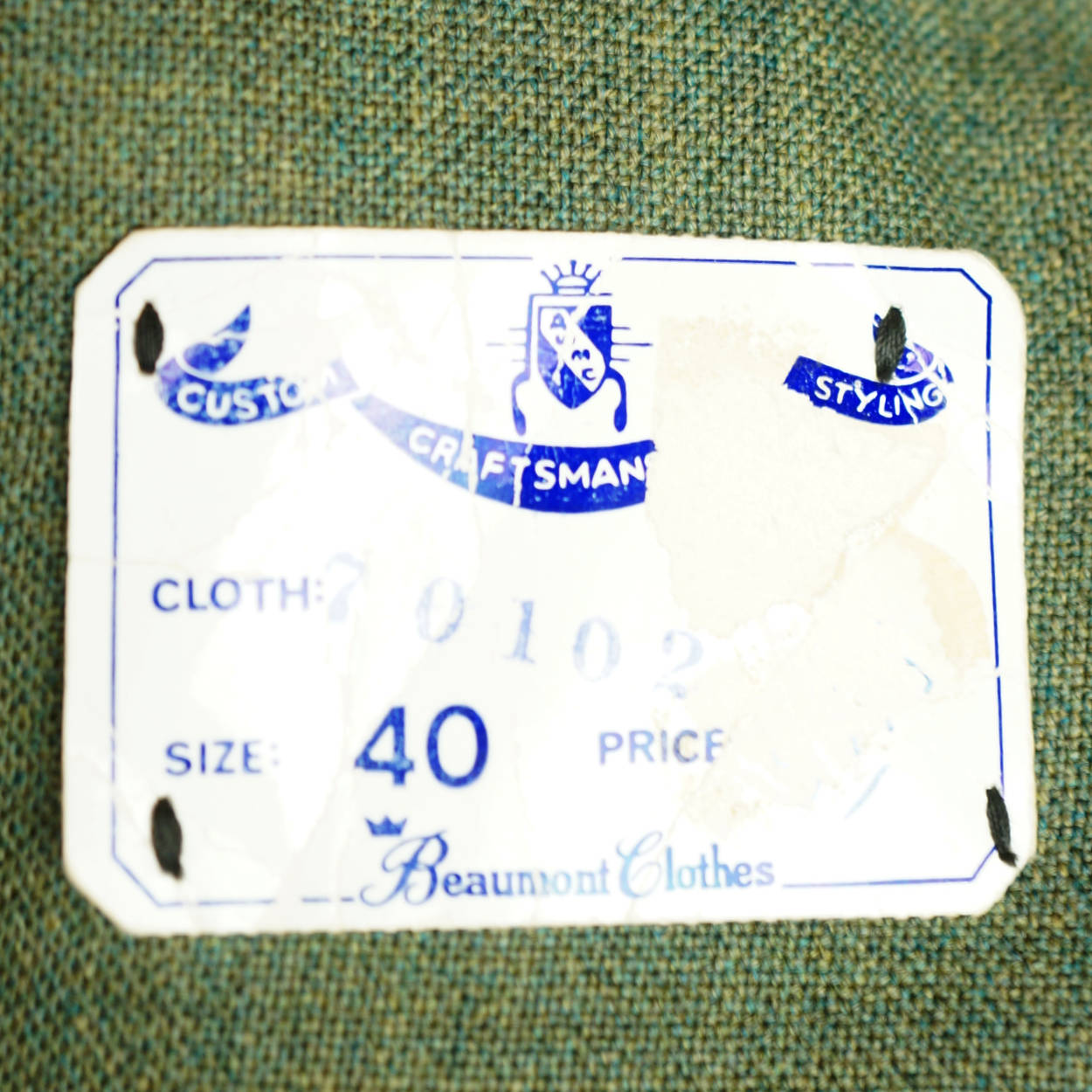 Vintage 1960s Mens Suit Jacket Blazer Unused w Tags Size M 40 - Poppy's Vintage Clothing