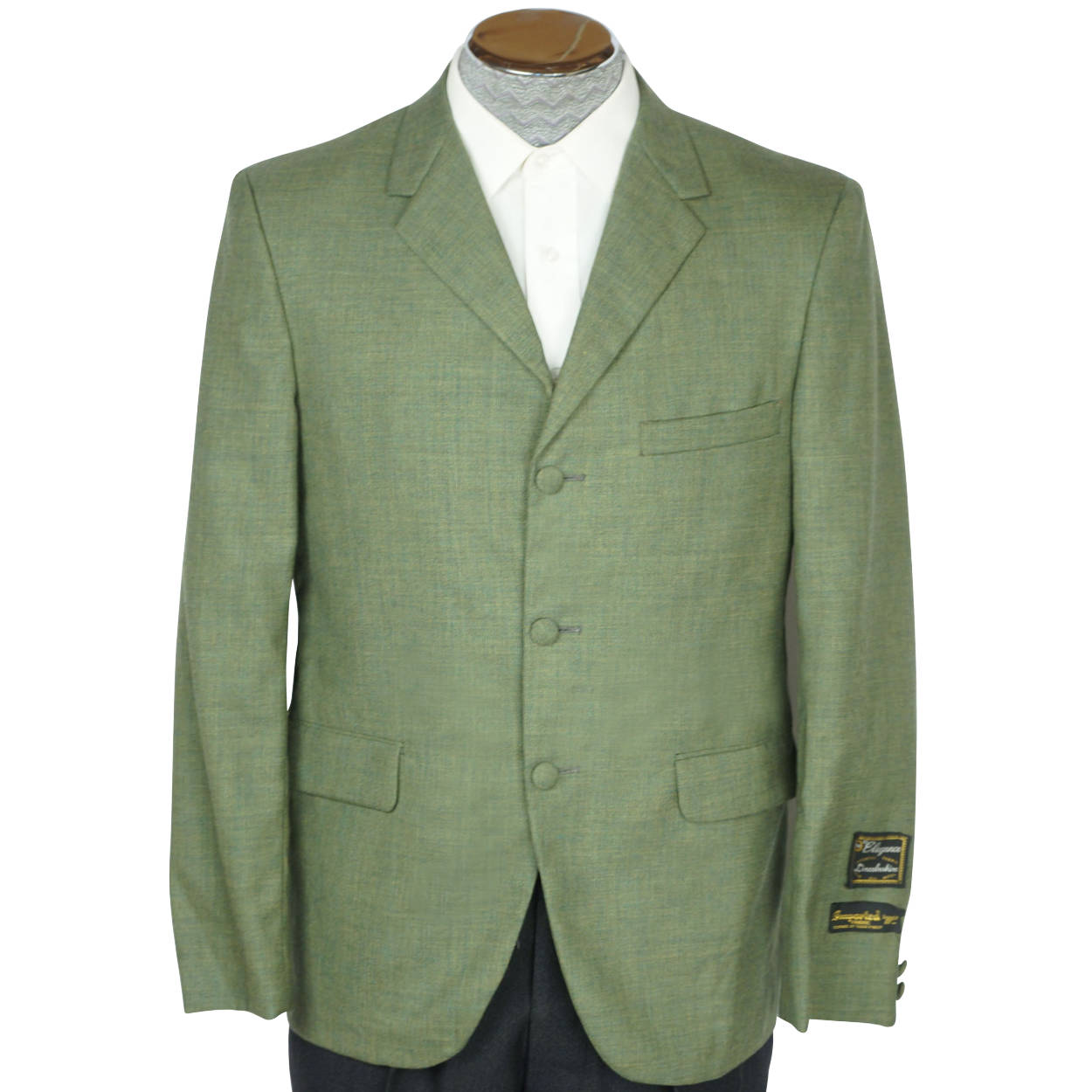 Vintage 1960s Mens Suit Jacket Blazer Unused w Tags Size M 40 - Poppy's Vintage Clothing