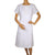 Vintage 1960s The Lilly Pulitzer Dress White Cotton Pique Shift Size M - Poppy's Vintage Clothing