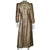 Vintage Gold Metallic Brocade Evening Coat 1960s Ladies Size Medium - Poppy's Vintage Clothing
