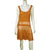 Vintage 1960s Orange Crochet Hand Knit Short Dress Size M - Poppy's Vintage Clothing