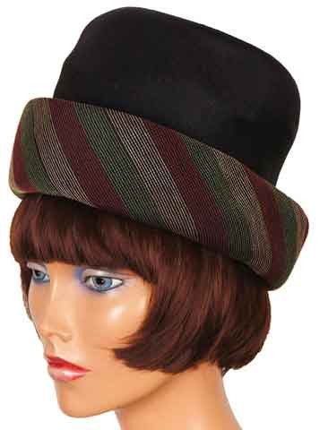 Vintage 1960s Pierre Balmain Silk Hat - Poppy's Vintage Clothing