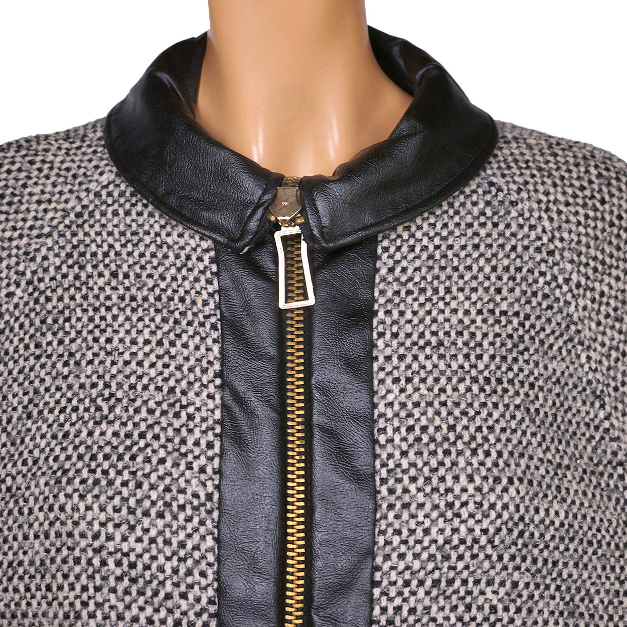 Vintage 1960s Mod Tweed Wool Cape Saks Fifth Avenue Ladies Size S M - Poppy's Vintage Clothing