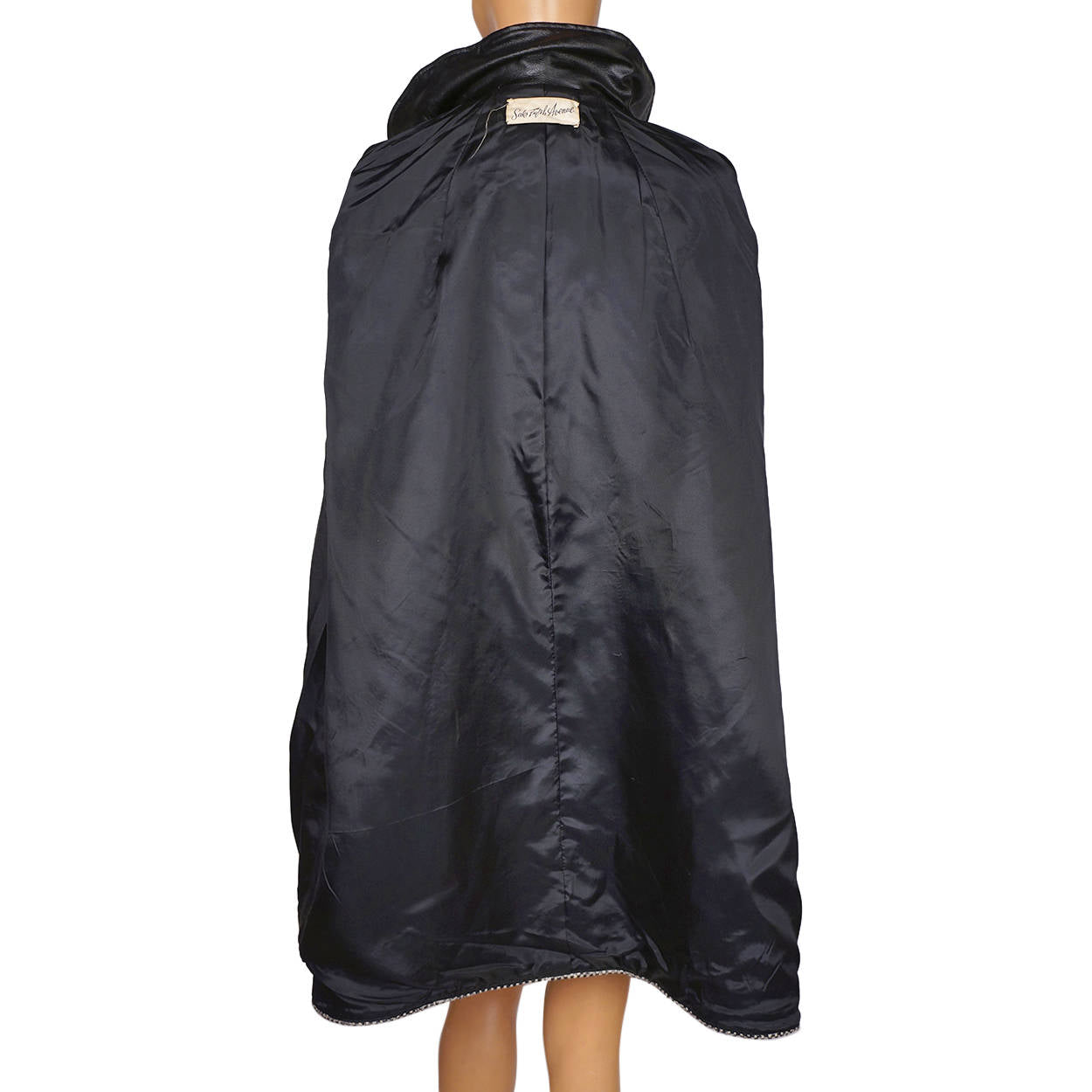 Vintage 1960s Mod Tweed Wool Cape Saks Fifth Avenue Ladies Size S M - Poppy's Vintage Clothing