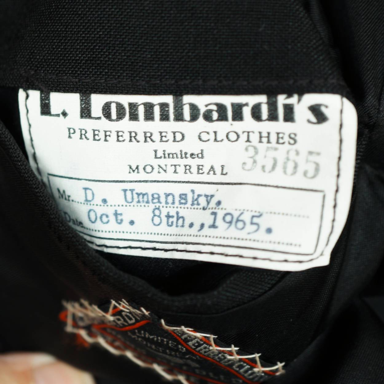 Vintage 1965 Mens Mohair Tuxedo Suit Custom Tailored Lombardi Montreal L - Poppy's Vintage Clothing