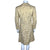1967 Vintage Gold Brocade Dress Made in France Size M