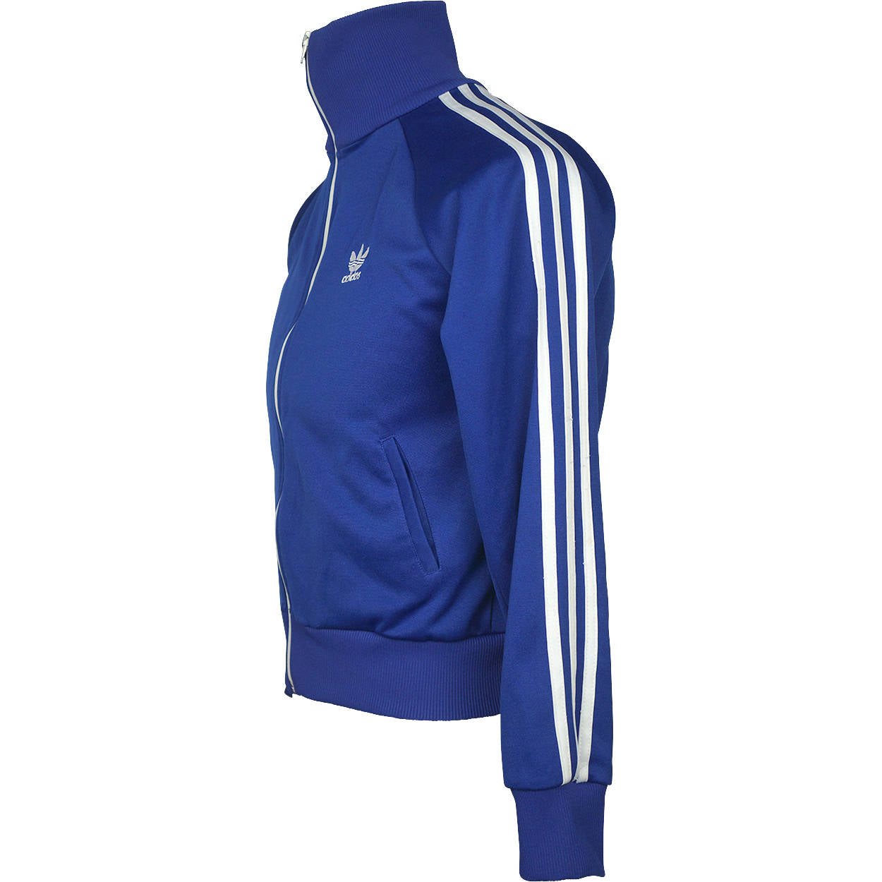 Vintage 1970s Adidas Track Jacket Trefoil 3 Stripe Old School Mens Size Small - Poppy's Vintage Clothing