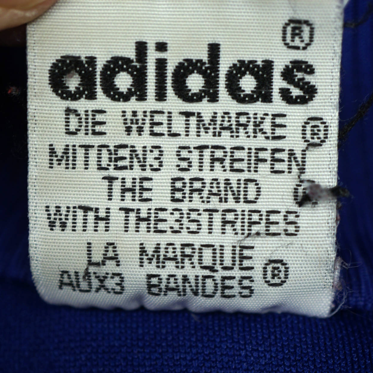 Vintage 1970s Adidas Track Jacket Trefoil 3 Stripe Old School Mens Size Small - Poppy's Vintage Clothing