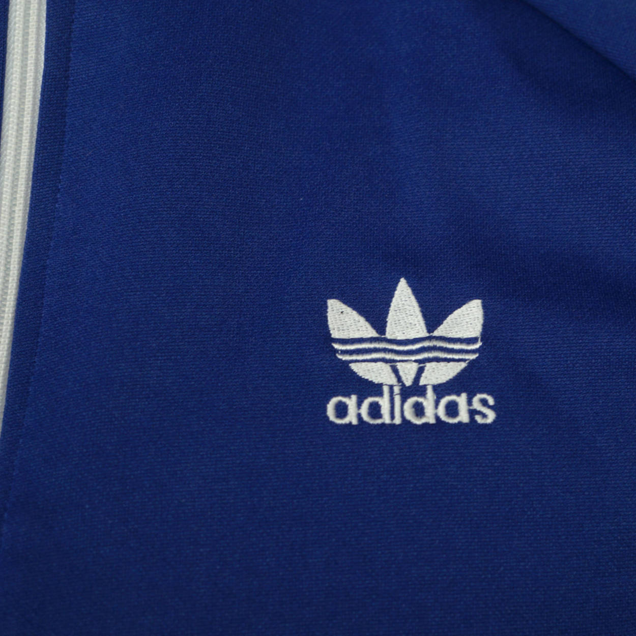 Vintage 1970s Adidas Track Jacket Trefoil 3 Stripe Old School Mens Size Small - Poppy's Vintage Clothing