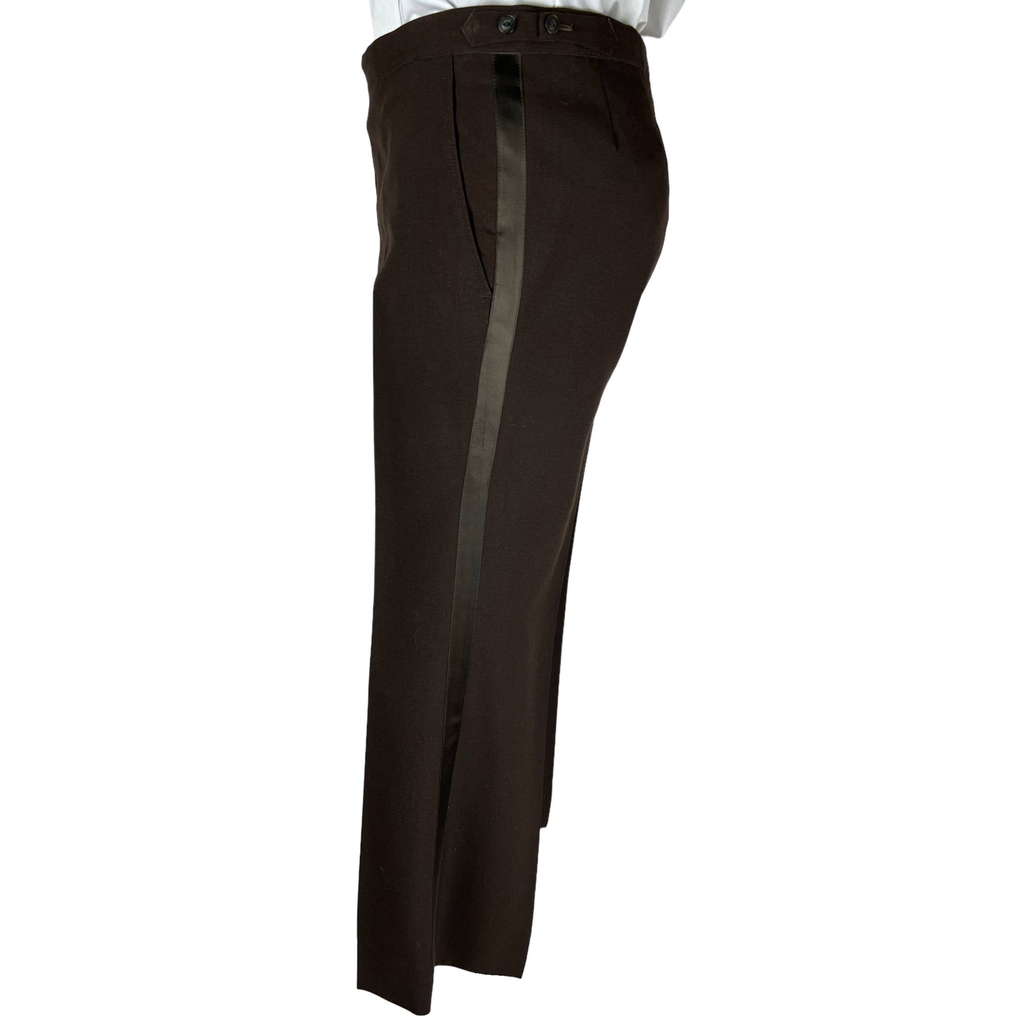 Vintage 1970s Brown Tuxedo Disco Era Dated 1976 Sz M