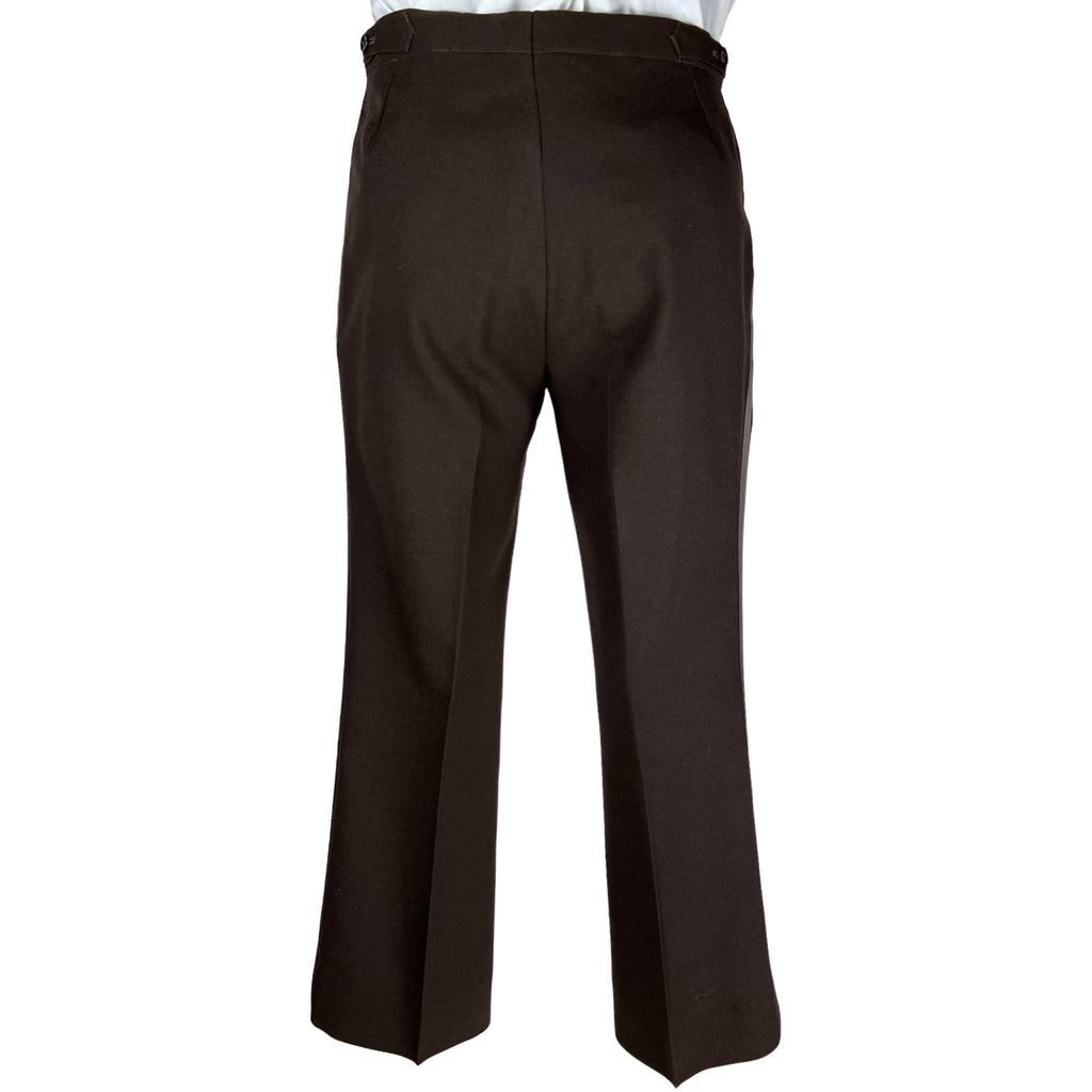 Vintage 1970s Brown Tuxedo Disco Era Dated 1976 Sz M