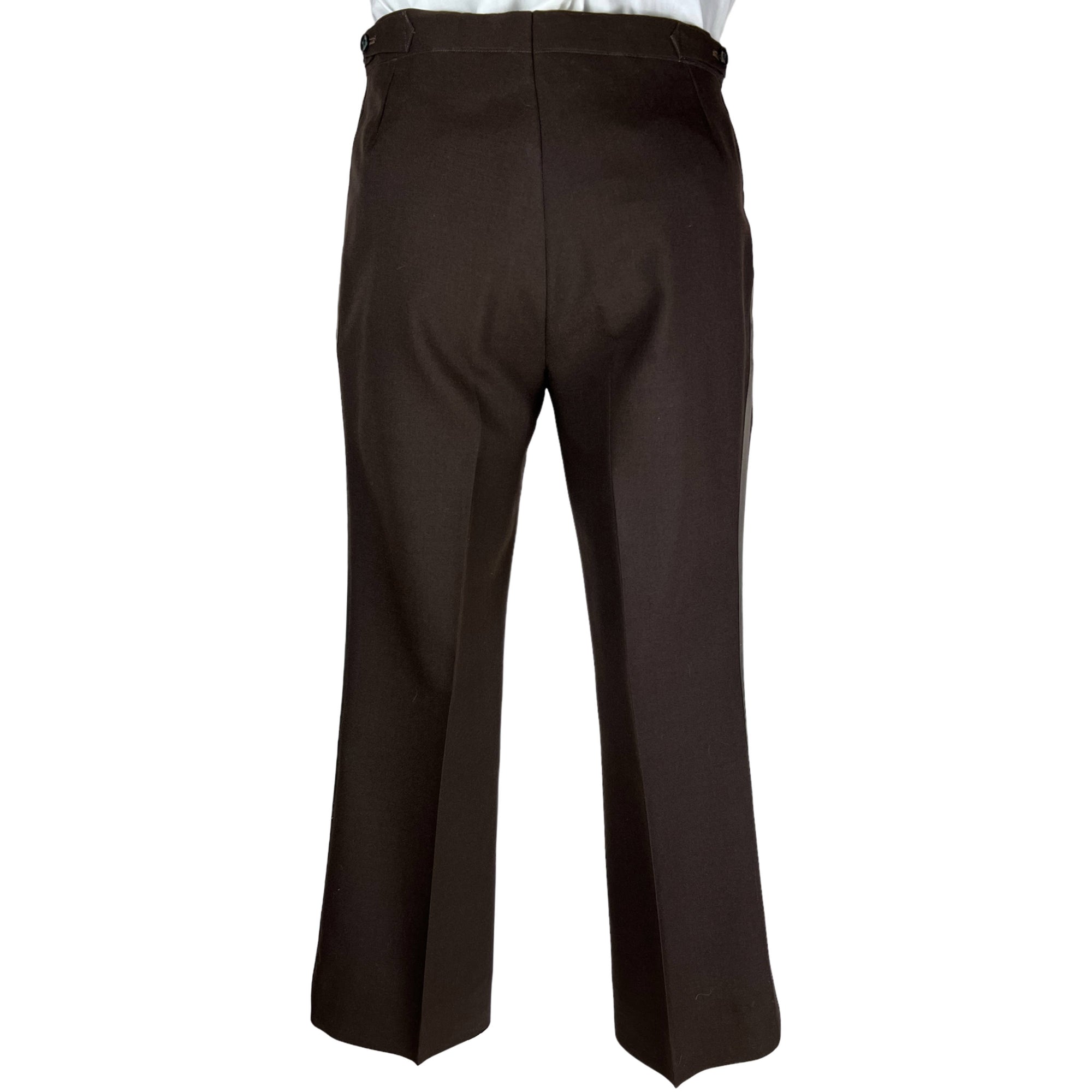 Vintage 1970s Brown Tuxedo Disco Era Dated 1976 Sz M