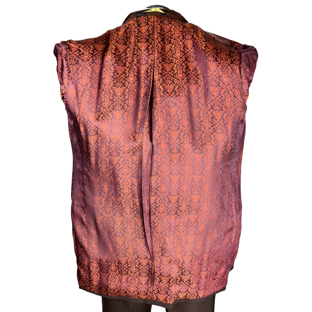 Vintage 1970s Brown Tuxedo Disco Era Dated 1976 Sz M