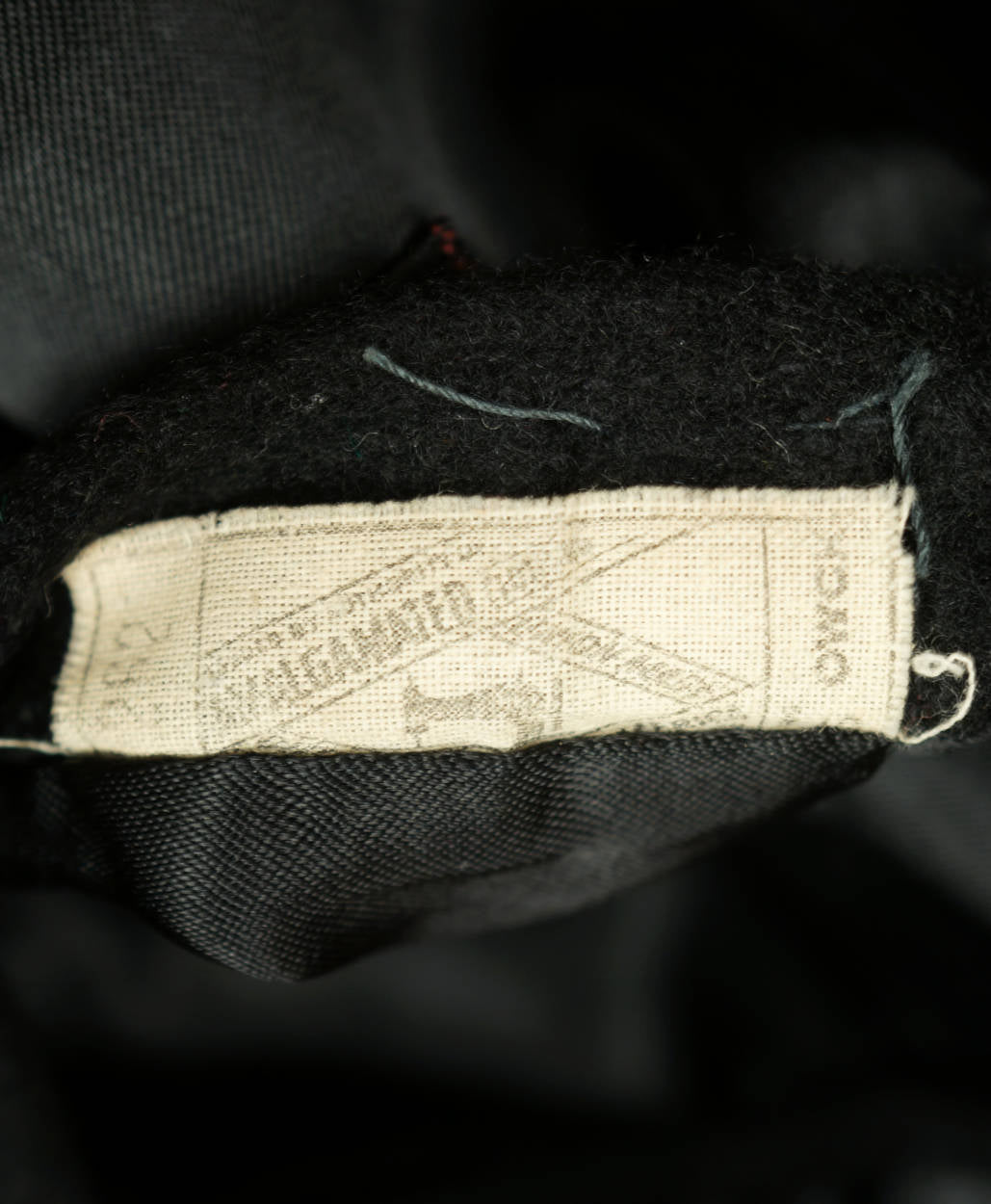 Vintage 1960s Mens Mod Overcoat 100% Pure Cashmere Black Coat Size M L - Poppy's Vintage Clothing