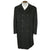 Vintage 1960s Mens Mod Overcoat 100% Pure Cashmere Black Coat Size M L - Poppy's Vintage Clothing