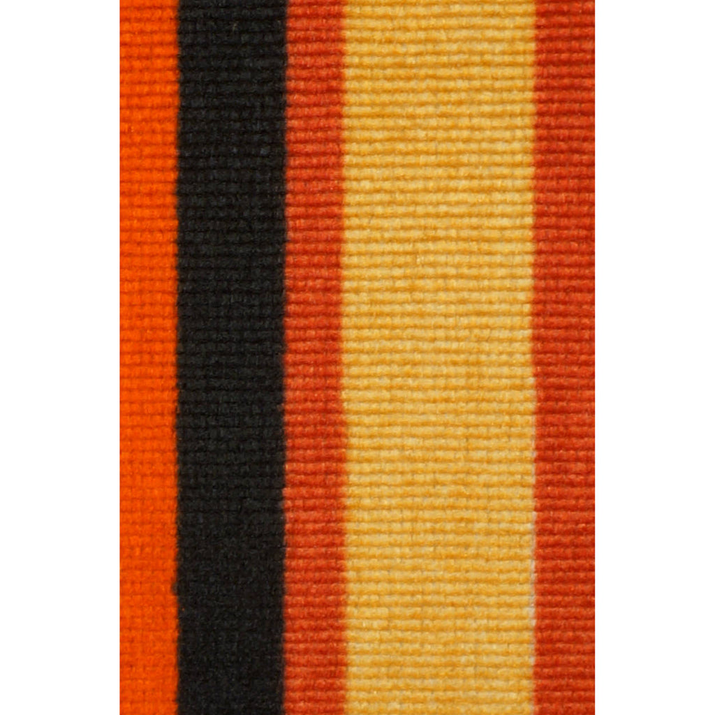 Panton Era Striped Velvet Fabric Material 4 yards 1960s 70s Orange Black Gold - Poppy's Vintage Clothing